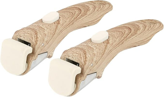 Removable Handle Wood-Like, Detachable Handle for Pots and Pans, Universal Cookware Handles, Compatible with Thin Edge Cookware, 2 Pack