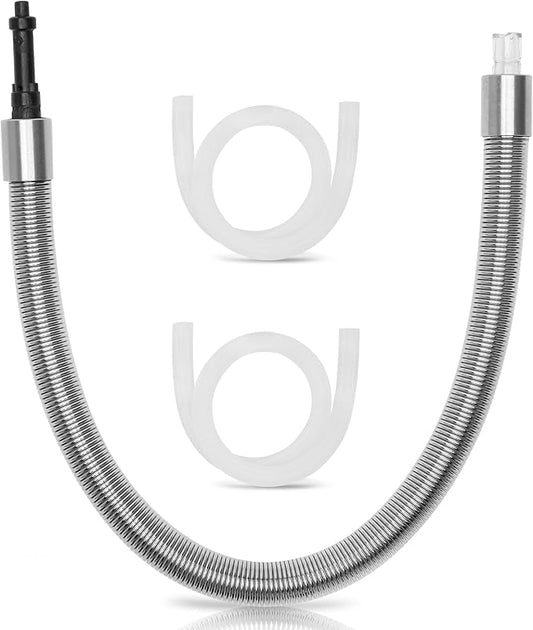 Stainless Steel Milk Pipe Casing with HP1 Adapter, Compatible with Jura Coffee Machine Models:WE8, ENA 8, Micro 90, E6, D6,E6 (CNC),E6 (INTC),E8 (2015)