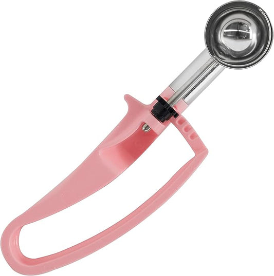Zeroll 2060 Universal Standard Length EZ Disher Food Portion Control Scoop Designed for Right or Left Hand Use Dishwasher Safe NSF Approved, 1 7/16-Inch, Pink
