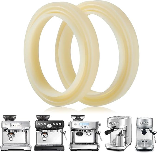 2PCS 54mm Silicone Steam Ring for Breville Espresso Machines (878/870/860/880/810/840/450/500) & Sage Models (880/878/875/870/810/500), BPA-Free Leak-Proof Replacement Accessory