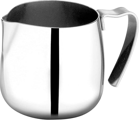 VIA CREMA Stainless Steel Milk Frother Jug for Coffee Machine Milk Frothing Pitcher