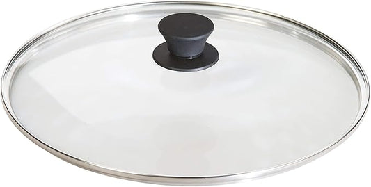 Lodge Round Tempered Glass Lid - Versatile Glass Lid for 12 Inch Skillets, Pans, and Dutch Ovens - Dishwasher Safe and Oven Safe up to 400° - 12 Inch