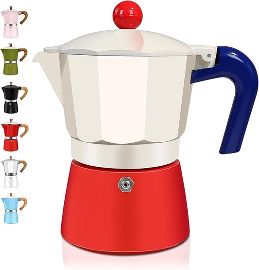 12 Cup Aluminum Espresso Stovetop Moka Pot Express Coffee Maker Percolator Italian Classic Mocha Coffee Machine for Italian and Cuban Cafe Brewing for Home & Camping 600ml 20oz