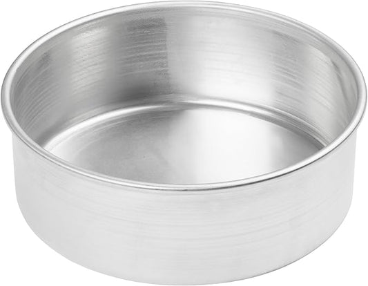 Winco Heavy-Duty Round Aluminum Layer Cake Pan, 8" x 3"