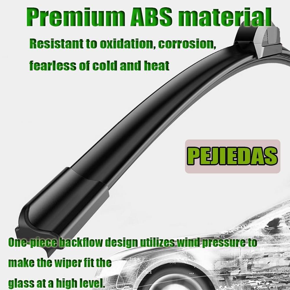 3 Wiper Blades, Front Wiper + Rear Wiper Blades for Nissan Rogue 2008-2013/Rogue select 2014 2015 (26 inch + 14 inch + 12 inch) OE Original Style