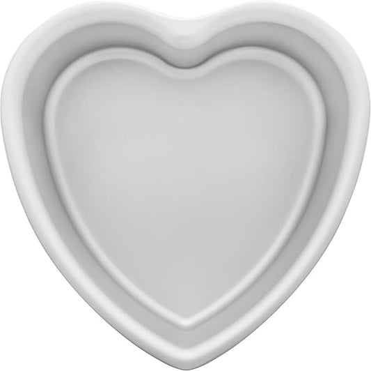 Fat Daddio's PHT-83 Anodized Aluminum Heart Cake Pan, 8 x 3 Inch
