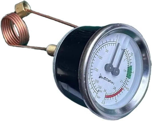 Compatible for Crem EX2 EX3 Coffee Machine Dual Dial Pressure Gauge