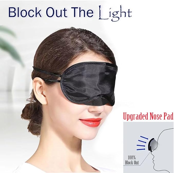 40 Pack Eye Mask - Light Blocking! Eyeshade for Sleep, Blindfolds for Party Games Travel Rest SPA Team Building, Disposable Sleep Mask for Women Men Kids, Eye Covers w/Adjustable Strap & Nose Pad