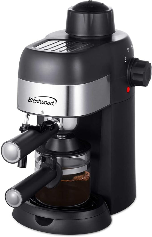 Brentwood GA-134BK GA-134BK 800-Watt Espresso and Cappuccino Maker, Black