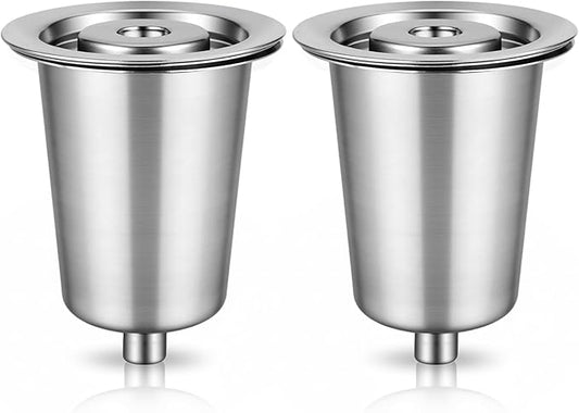 Reusable Filter Cup for Cuisinart (Stainless Steel - 2 Pack)