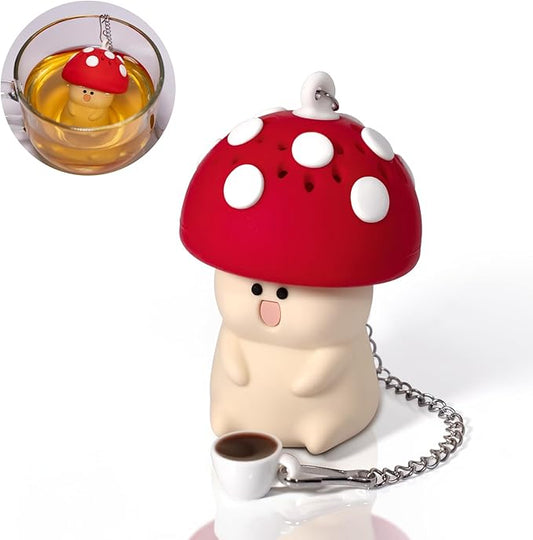 Mushroom Tea Infuser Tea Strainers For Loose Tea Cute Tea Infuser Tea Accessories For Tea Lovers Cute Kitchen Accessories Mushroom Gifts