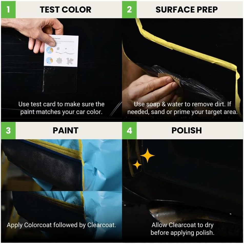 TouchUpDirect 8X0 Heritage Blue Compatible with Toyota Exact Match Touch Up Paint Aerosol - Platinum Kit