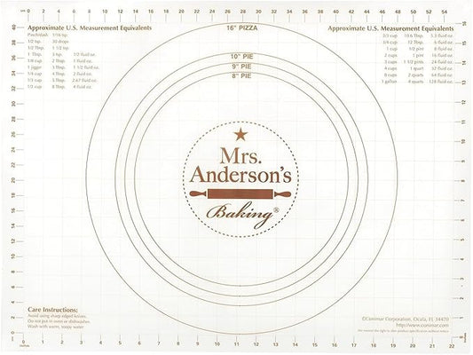 Mrs. Anderson's Baking Non-Slip Pastry Rolling Mat, 18-Inch by 24-Inch