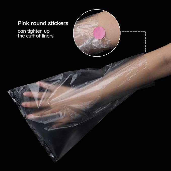 Segbeauty Paraffin Wax Bags for Hands and Feet, 400 Counts Plastic Paraffin Wax Liners, thera-py Bath Wax Refill Socks and Gloves Paraffin Baths Mitts Covers for Wax treat-ment Paraffin Wax Machine