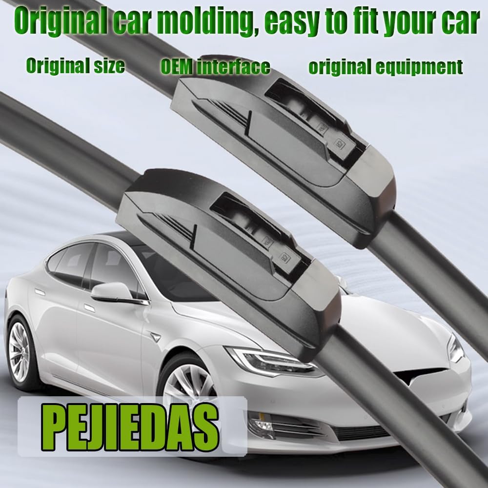 OEM Quality Front Wiper Blades, Replacement for 2009-2020 Honda Fit/2011-2016 Hyundai Elantra, OE Original Style (28 Inch + 14 Inch Front Wiper Blades)