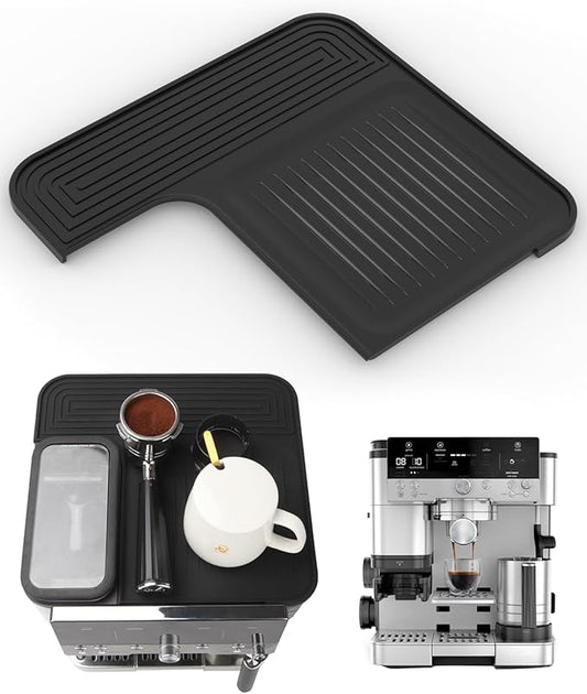 Top Mat for Ninja Luxe Espresso Coffee Machine ES601 & ES701 – Protects Top Surface – Food-Grade Silicone - Grinder Access Unblocked - Waterproof, Heat-Resistant - Accessories for Ninja Luxe Cafe