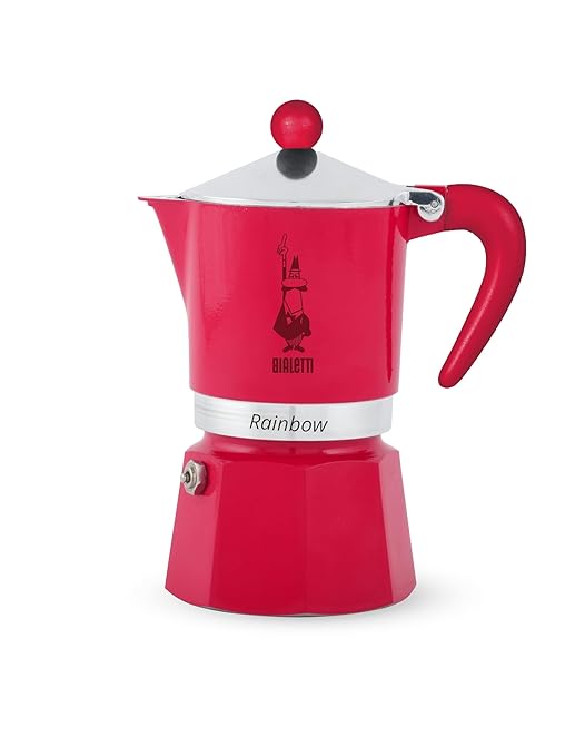 Bialetti Moka Express Rainbow (Magenta, 3 Cups)