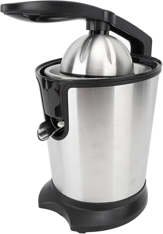 Electric Citrus Juicer, 180W 15000rpm Auto Off Dishwasher Stainless Steel Orange Juicer Ultra Powerful Motor Soft Handle Citrus Squeezer for Oranges, Lemons