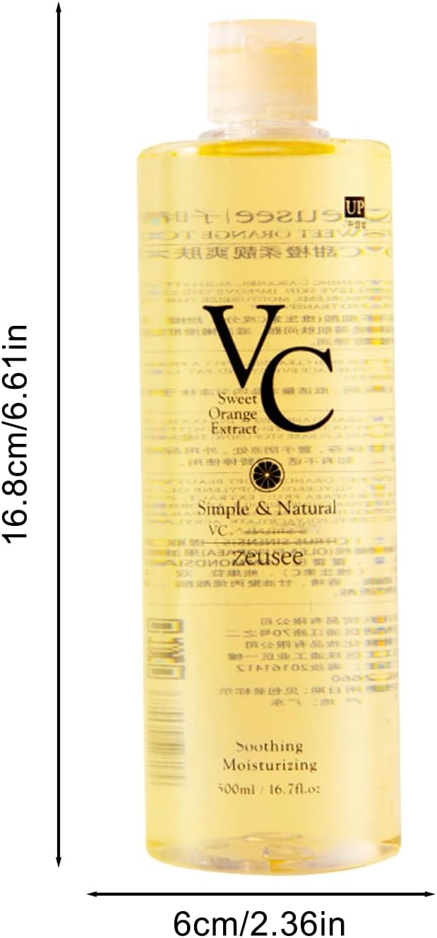 VC Toner, VC Toner Refreshing Hydrating Rejuvenating, Hydrating Facial VCToner,Deep Moisturing, Refreshing Water Lotion for All Skin Types, 300ml