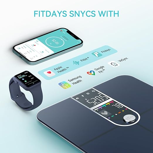 Smart Scales for Body Weight, Dual Screen Display Digital Bathroom Scale High Accuracy Analyze 17 Body Composition Metrics Weight Watchers Scale for Body Weight Fat