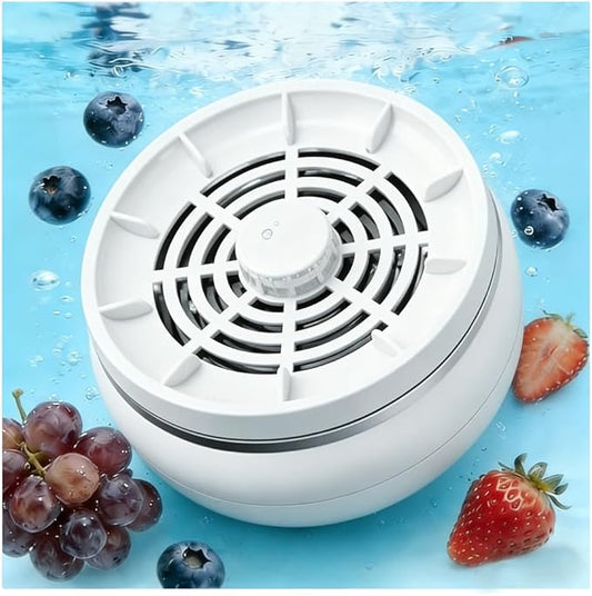 Fruit and Vegetable Cleaner Device,Portable USB Wireless Veggie Wash with Purification Technology,Periproduce Vegetable Cleaner,Portable Wireless Veggie Wash for Washing Fruits,Vegetables,Meat(White)