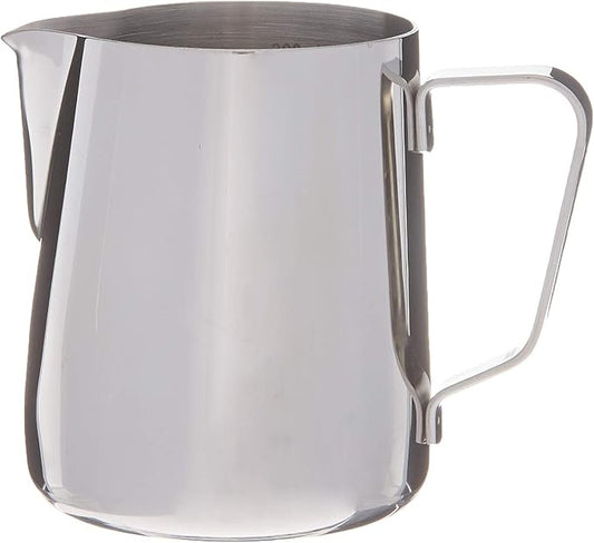 BrewGlobal Rhinoware Professional Milk Pitcher, Stainless Steel 12 oz (RHMJ12OZ)