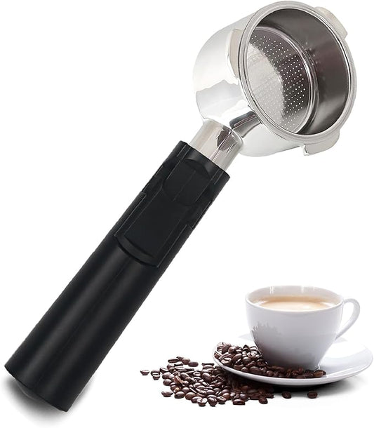 Gevi 51mm Bottomless Portafilter - 3 Ears Cafe Barista Fits Yabano, Includes Portafilter Filter Basket