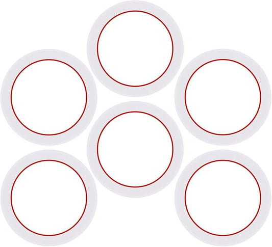 [UPGRADED] Sealing Gasket for Bialetti Mini Express Induction 2 Cups Kandisky Iconic Stovetop Espresso Maker - 6 PCS Replacement Food Grade Silicone Seal Ring for Aluminum Stovetop Coffee Maker Pots