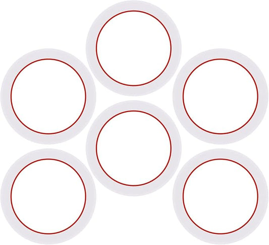 [UPGRADED] Sealing Gasket for Bialetti Moka Induction 4 Cups & Moka Express 4 Cups Iconic Stovetop Espresso Maker - 6 PCS Replacement Food Grade Silicone Seal Ring for Aluminum Coffee Maker Pots