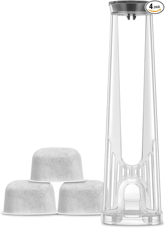 K2.0 Tall Handle Water Filter Replacement Starter Kit for Keurig 2.0 with 3 Charcoal Water Filter Cartridges