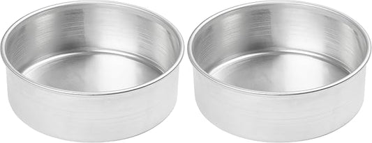 Winco ACP-083 Winware 8-by-3-Inch Aluminum Layer Cake Pan, 1 Count (Pack of 2)