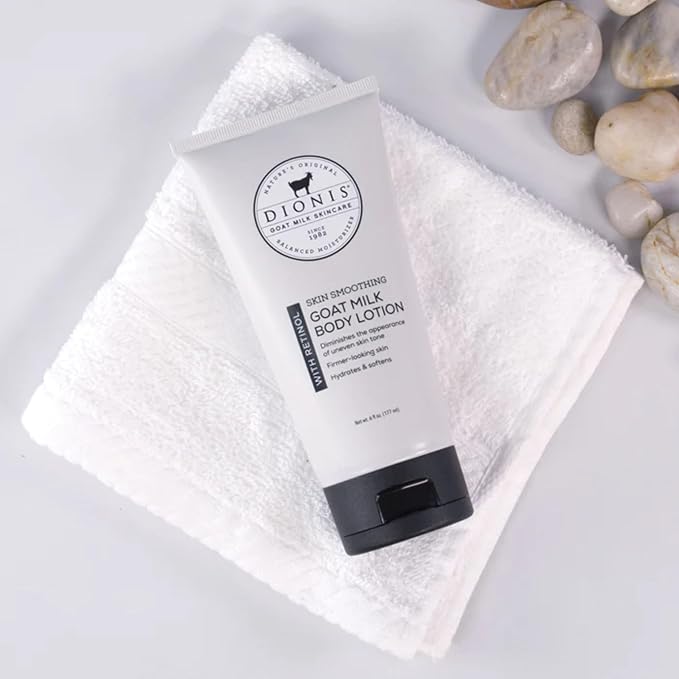 Dionis Goat Milk Skincare Retinol Body Lotion, 6oz - Reduce Wrinkles and Fine Lines, Body Care For Younger Looking Skin