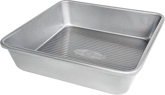 USA Pan Bakeware Seamless Nonstick Square Baking Pan, 8 x 8 x 2