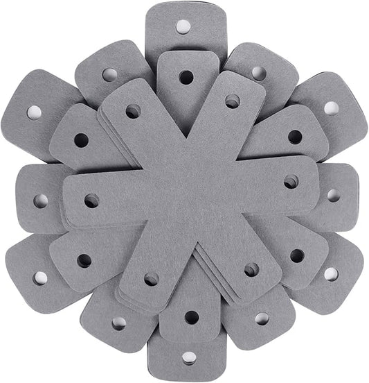 BYKITCHEN Pan Pot Protectors, Set of 12 and 4 Different Sizes, Larger & Thicker Gray Pan Separator Pads, Pan Protectors for Stacking and Protecting Your Cookware