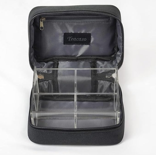 Travel Tea Chest Organizer w/Spice Jar - Great for Home, Office, and Travel!