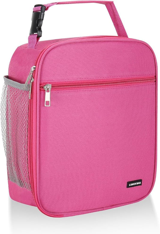 Lovoeo Lunch box Lunch bag for men women Insulated Lunchbox Lunch bags for Work Picnic Travel(Rose red)