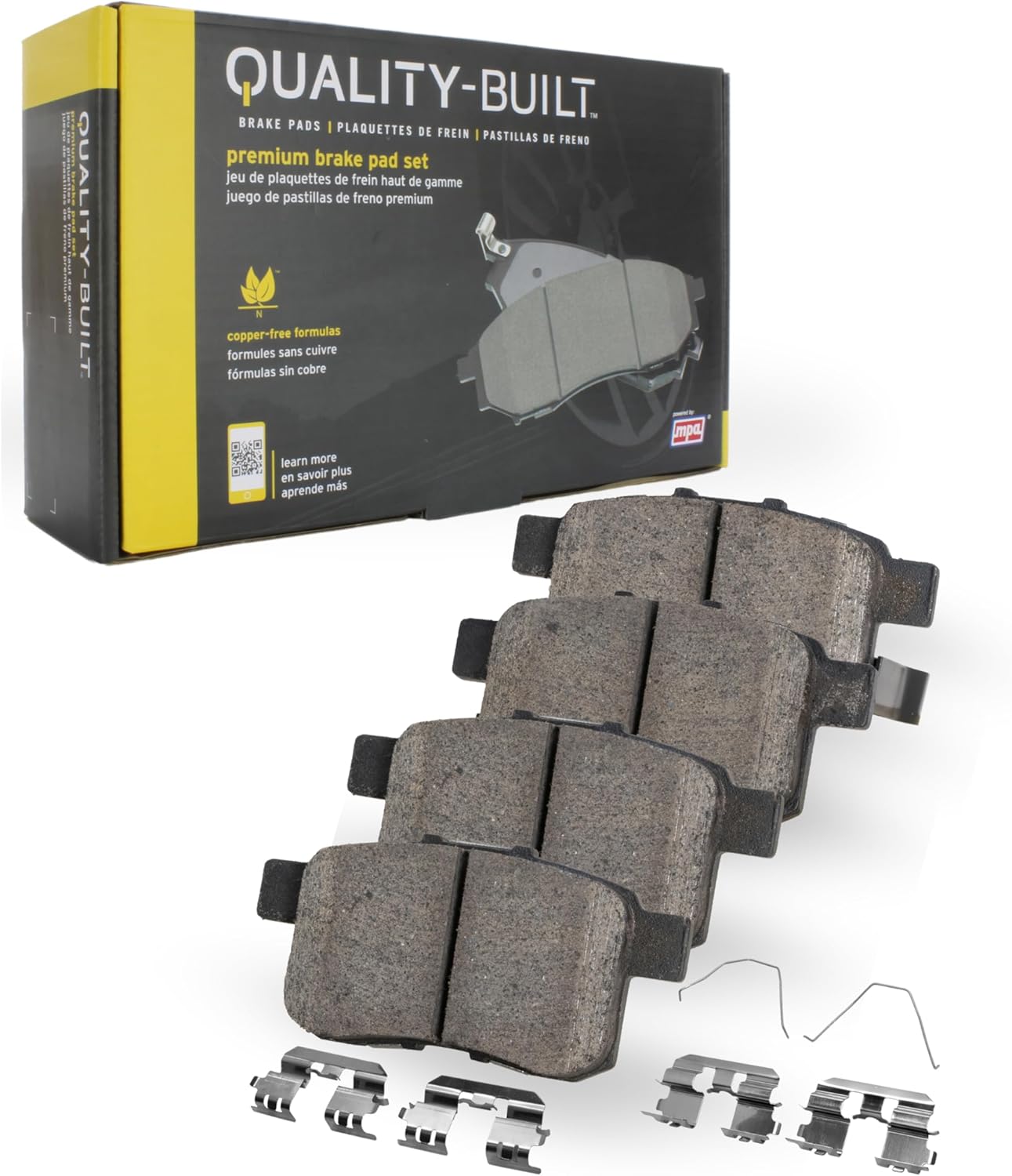 Premium Ceramic Front Brake Pads (1001-2094C) Compatible with Kia Soul 2017-2019