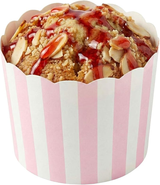 Restaurantware Baking Cups 200 Pack of 6 oz Paper Cupcake Liners Greaseproof Scalloped Oven-Safe Elegant Dessert Muffin Cups Disposable for Parties