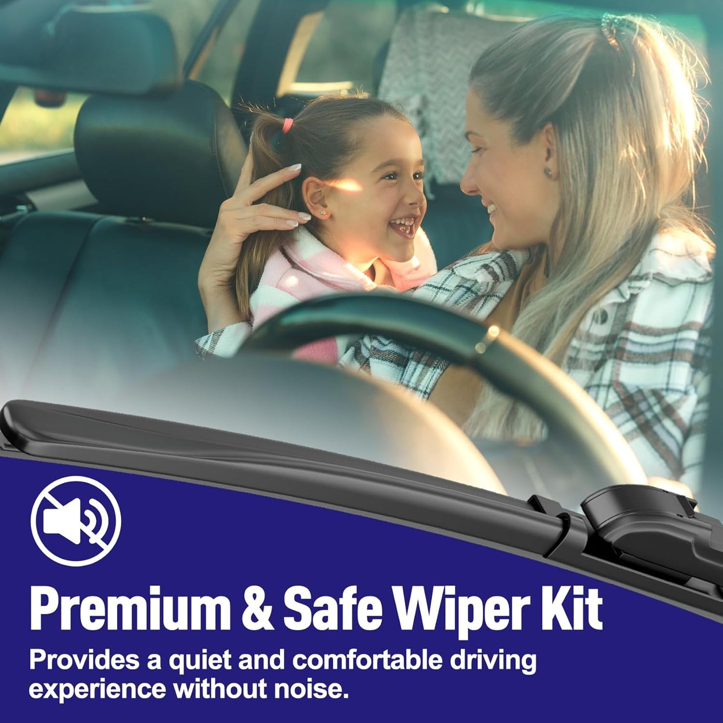AJK Front Windshield Wiper for Hyundai Elantra 2011 2012 2013 2014 2015 2016, Original Equipment Window Wipers Blades, Conventional, Vehicle Specific Fit, Pack of 2