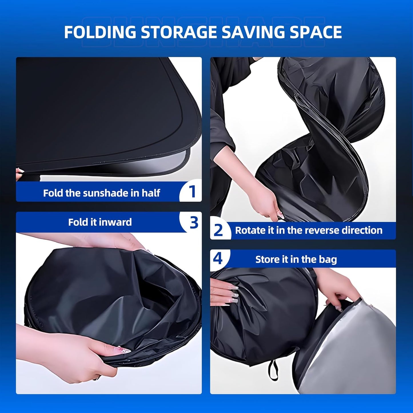 Windshield Sun Shade for Mazda CX-50 2023-2025 2026 Foldable CX50 Sunshade Custom Fit Front Window Car Interior Accessories Protector Blocks UV Rays