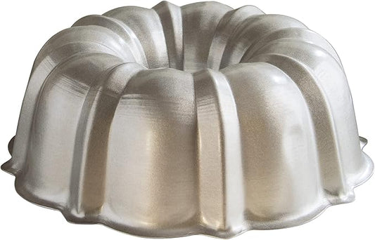 Nordic Ware Formed Treat Bundt Pan, 12-Cup, Silver