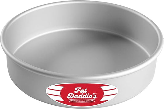 Fat Daddio's Anodized Aluminum Round Cake Pan, 8 x 2 Inch