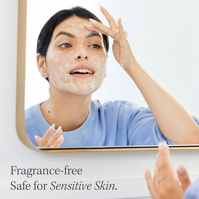 First Aid Beauty - Pure Skin Face Cleanser, Effectively Removes Makeup, Dirt, and Impurities, Gentle Cleanser Leaves Skin Soft & Supple, Safe for Sensitive Skin, Fragrance Free, 2 oz