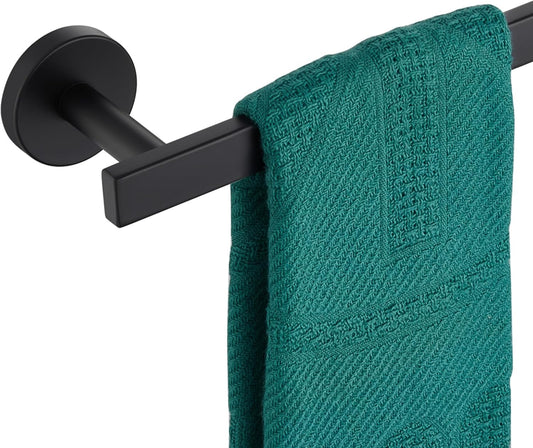12 Inch Bathroom Towel Bar Bath Towel Rack Kitchen Towel Holder Towel Ring Wall Mounted SUS304 Stainless Steel Matte Black AN4001MB-L12