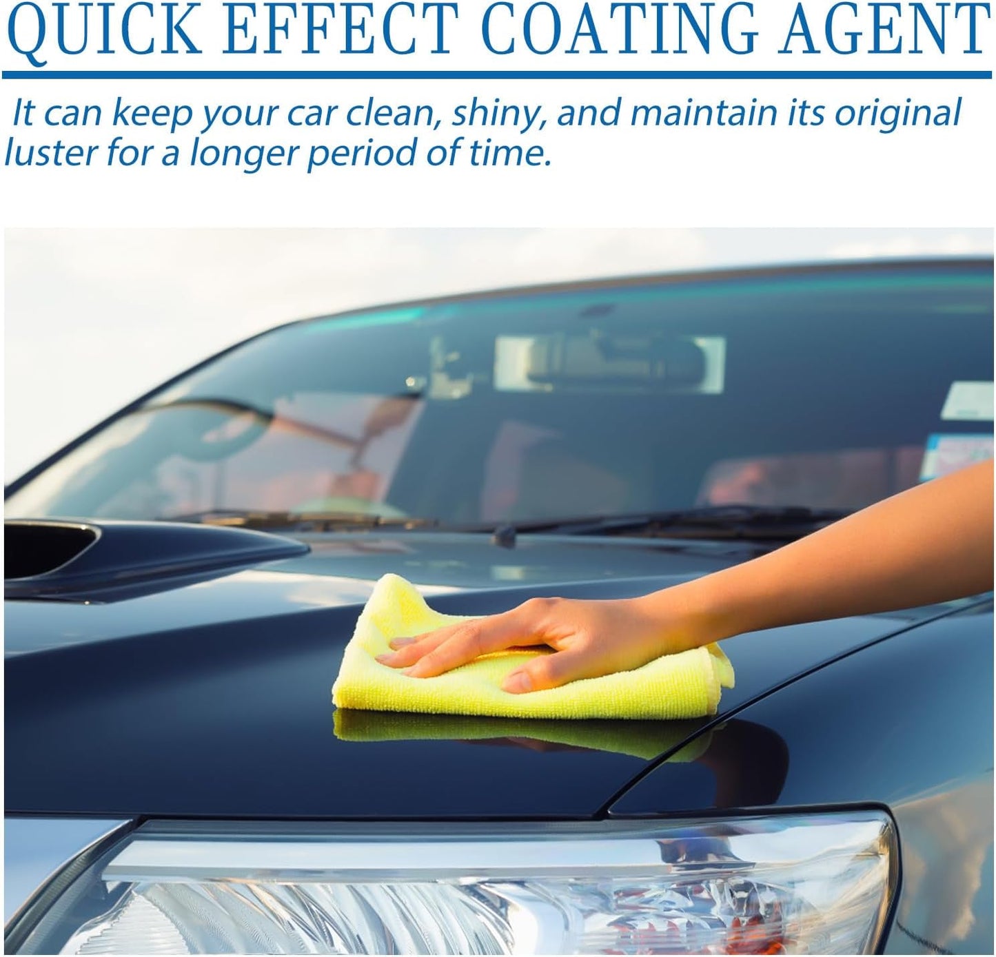 Car Coating Spray, Quick Effect Coating Agent, Quickly Coat Car Wax, Car Scratch Wax Polish Spray Waterless Wash, Easy to Use