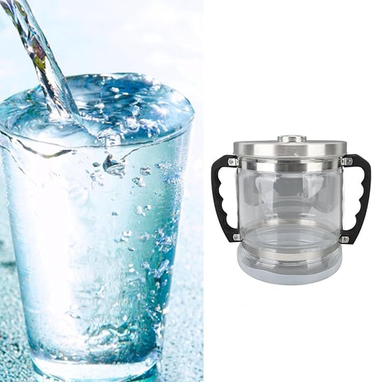 ZJchao Water Distiller Glass Jar, 6L Glass Jar for Home Beauty Water Distiller Replacement Collection Bottle Distiller Water Container Compatible Most Countertop Water Distiller