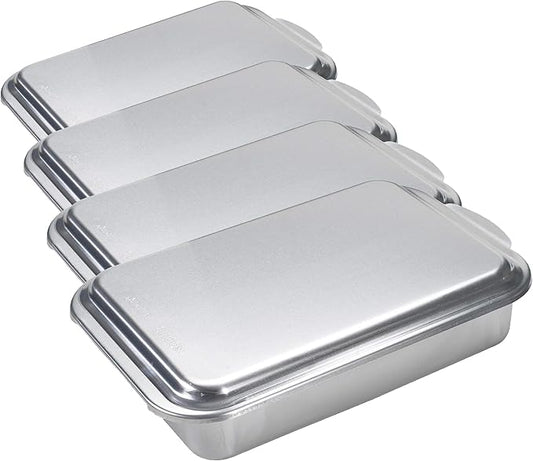 Nordic Ware Classic Metal 9x13 Covered Cake Pan,(Pack of 4)