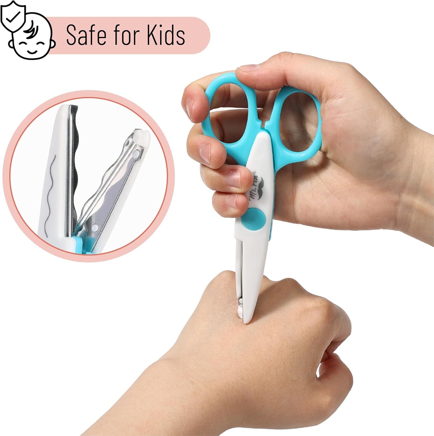 Mr. Pen- Craft Scissors Decorative Edge, 6 Pack, Candy Colors, Zig Zag Scissors for Crafting