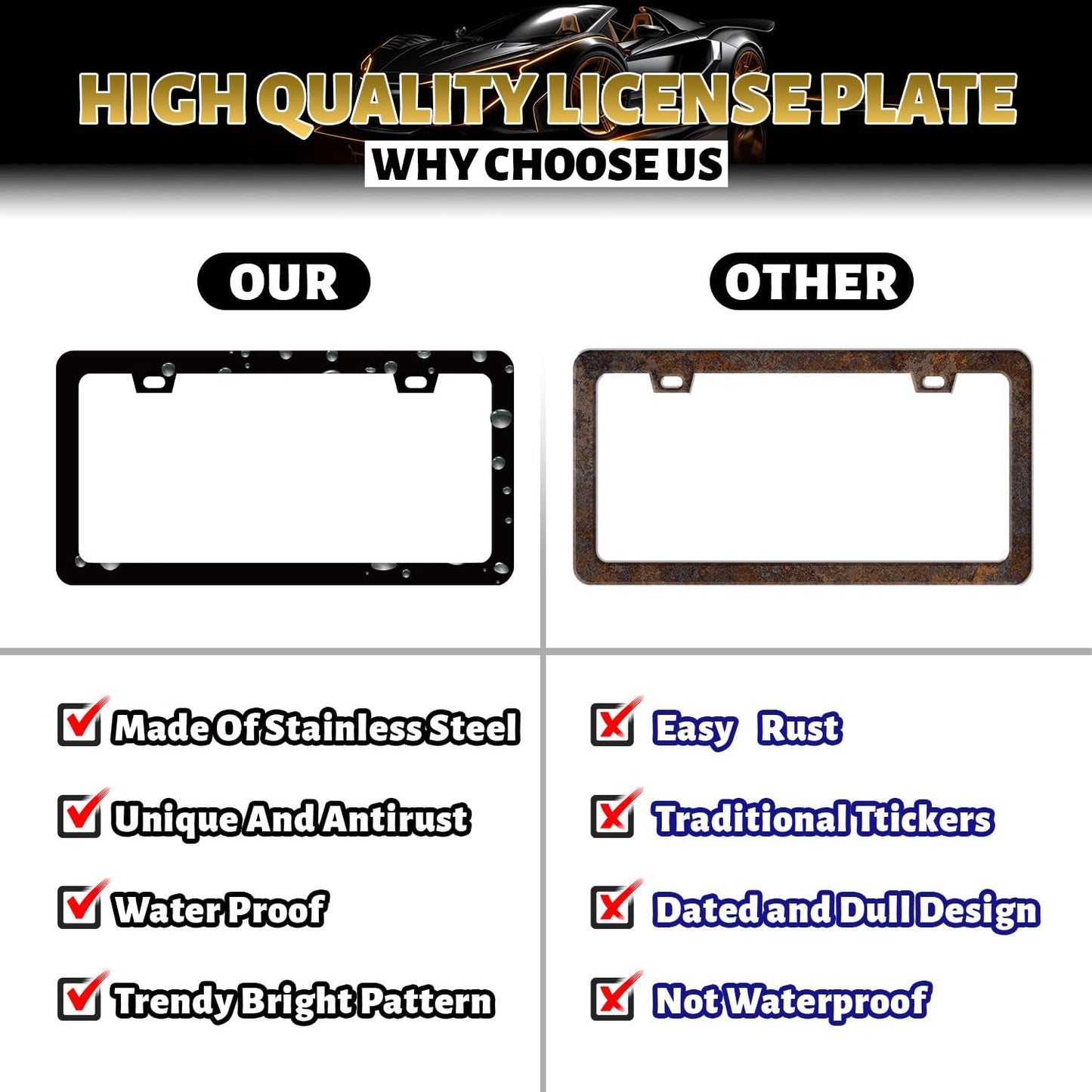 My Favorite People Call Me Nana License Plate Frame Nana License Plate Holder Funny License Plate for Car Decoration Stainless Steel Coloful Car Accessory with Screws Men Women 12.3" x 6.3"