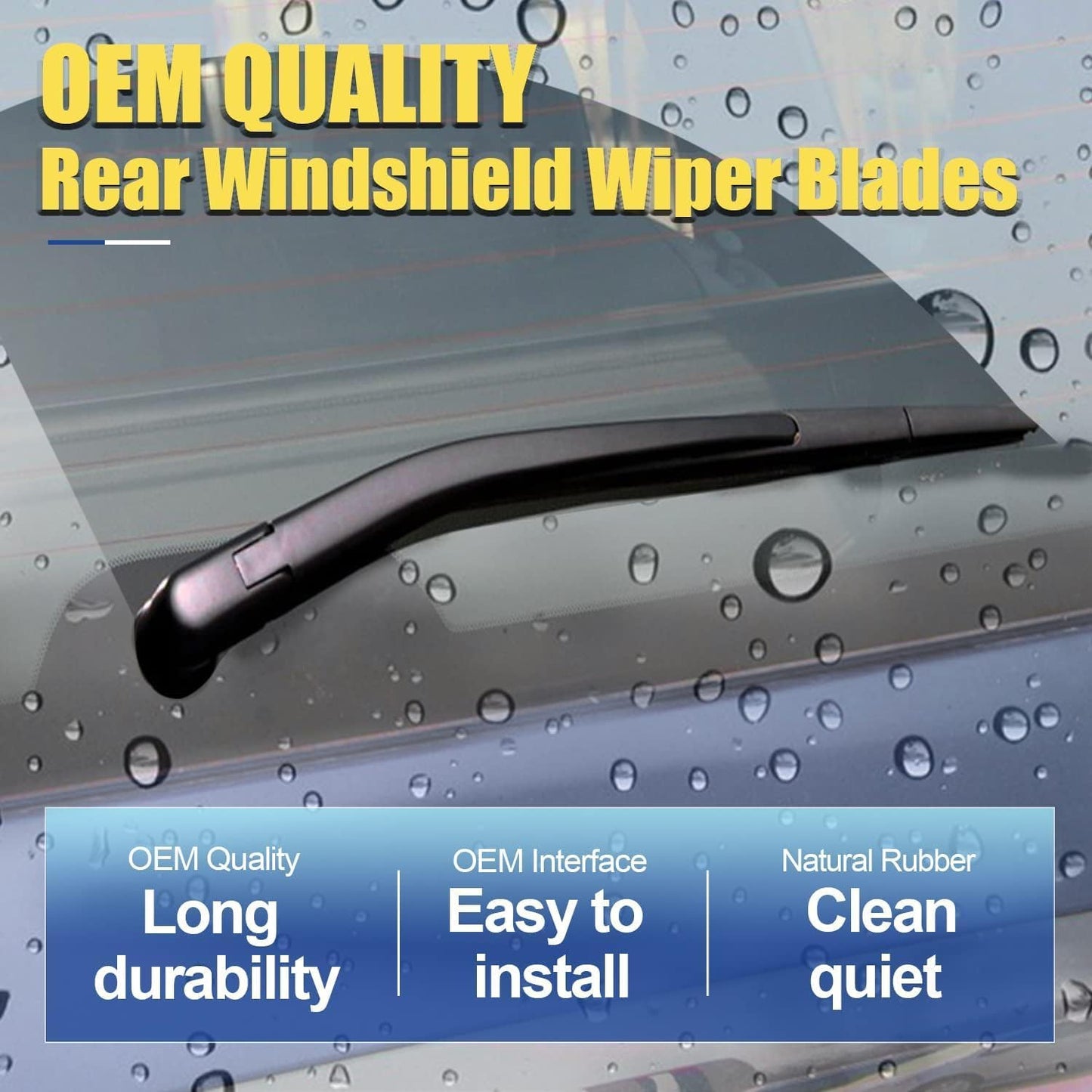 3 wipers Replacement for 2009 2010 2011 2012 2013 2014 2015 Nissan Murano Original Equipment Windshield Wiper Blades Set 26"+16"+12" (Set of 3) U/J HOOK